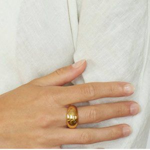 NIB Bagatiba Small Orb Ring, Size 8